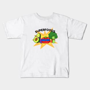 Superfoods Cute Food Veggie Pun Kids T-Shirt